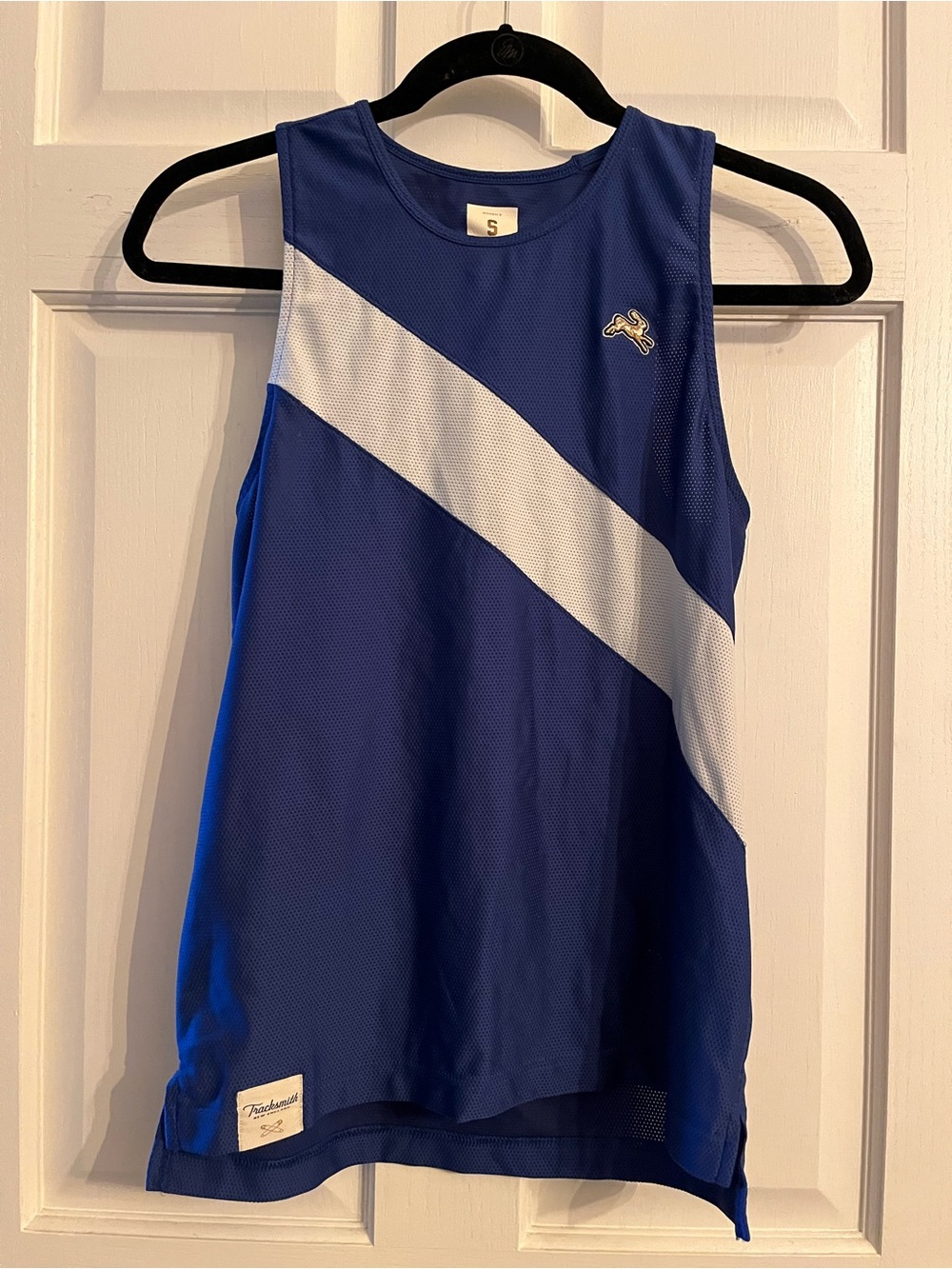 Tracksmith Race Tank, Royal Blue, women’s small